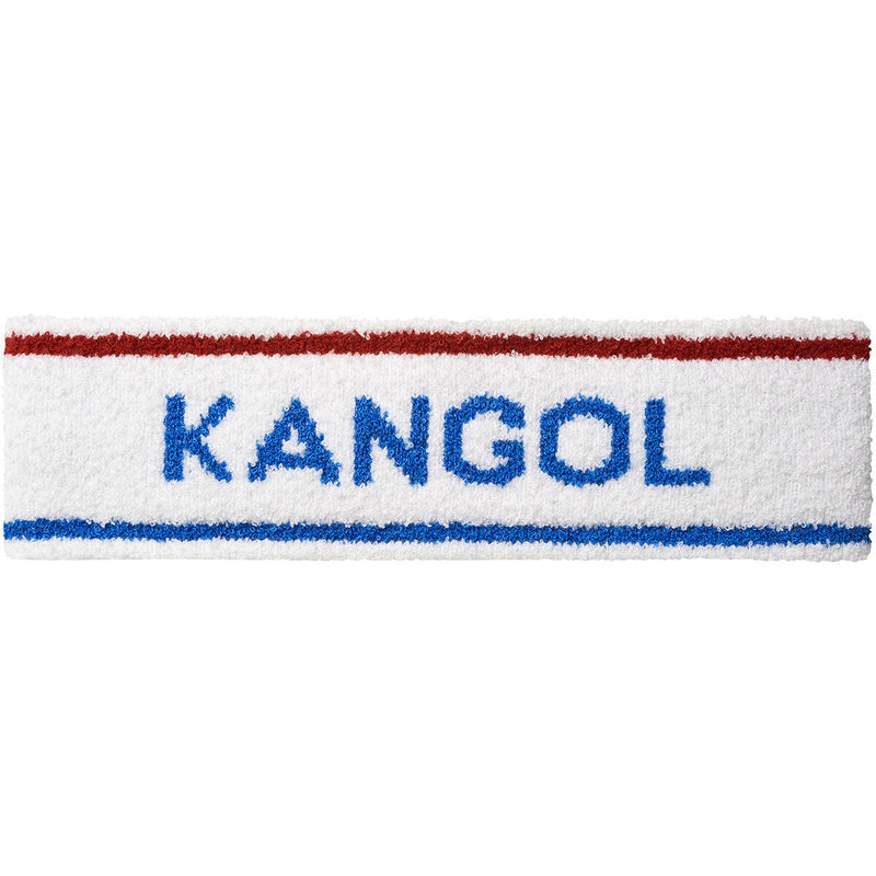Load image into Gallery viewer, Kangol Bermuda Stripe Headband Stretch Sweatband - White/Ciano - One Size-4
