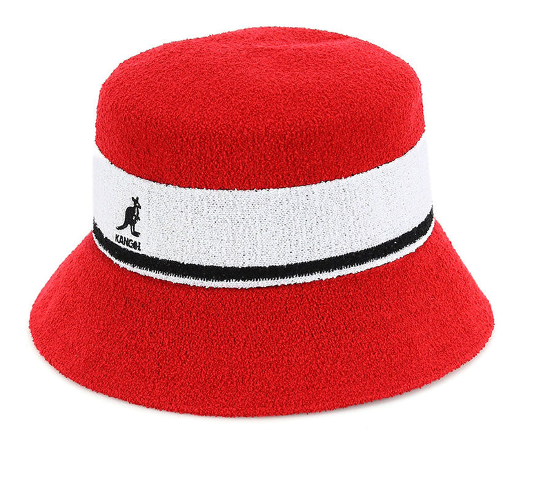 Load image into Gallery viewer, Kangol Soft Bermuda Stripe Bucket Hat - Scarlet Red-3
