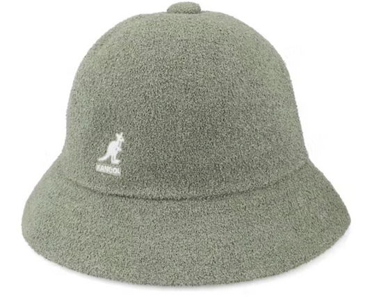 Kangol Wool Casual Unisex Bucket Hat Warm Winter Autumn Cap - Oil Green-0