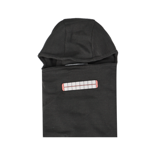 Kangol Okay Folding Balaclava Hat Face Covering Warm Winter - Charcoal-0