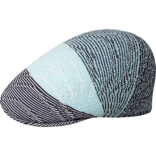 Kangol Mens Wavy Stripe 507 Flat Ivy Cap Classic Fabric Hat - Blue Tint Multi-0