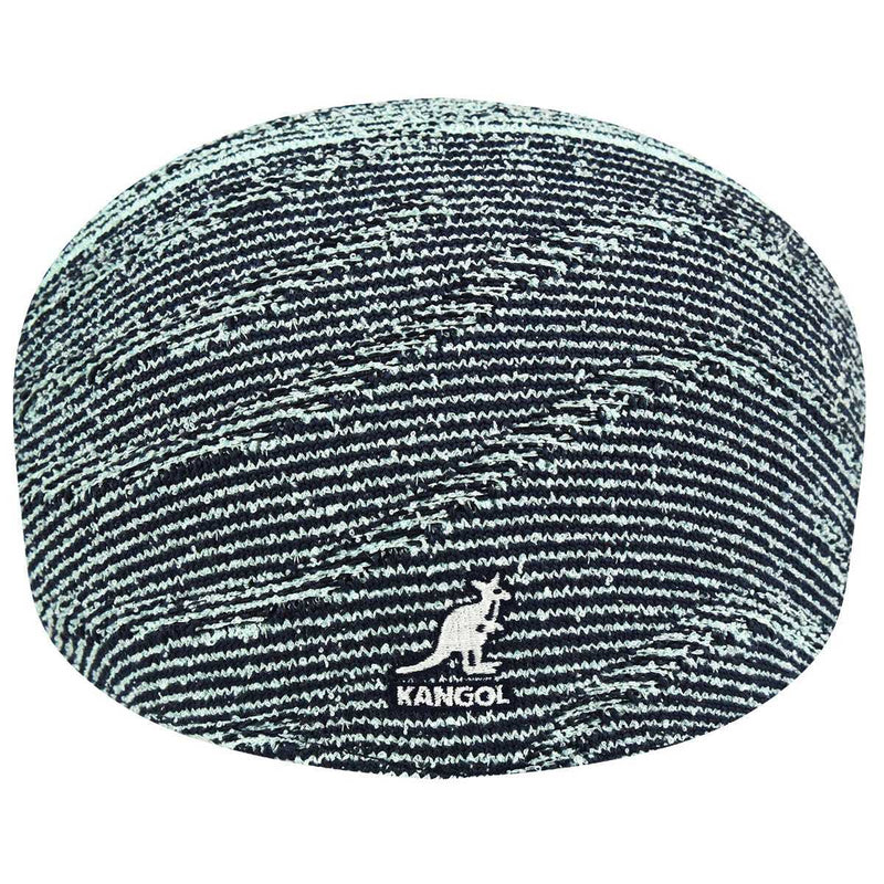 Load image into Gallery viewer, Kangol Mens Wavy Stripe 507 Flat Ivy Cap Classic Fabric Hat - Blue Tint Multi-3
