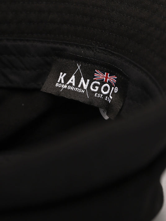 Kangol Washed Bucket Hat Sun Fishing Camping Summer Beach in Black-4