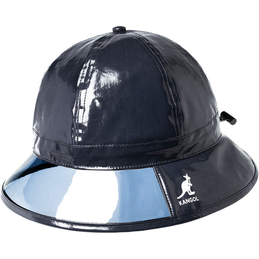 Kangol Rain Casual Waterproof Bucket Hat Fashion Cap Transparent - Black-0