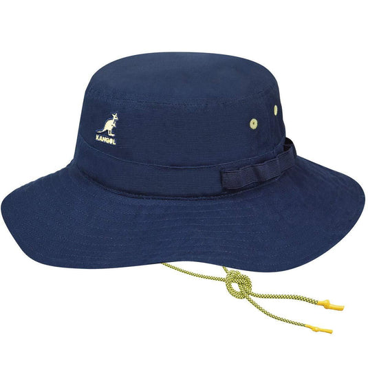 Kangol Utility Cords Jungle Hat Fishing Sun Cap Bucket Camping - Navy-5