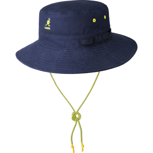 Kangol Utility Cords Jungle Hat Fishing Sun Cap Bucket Camping - Navy-1