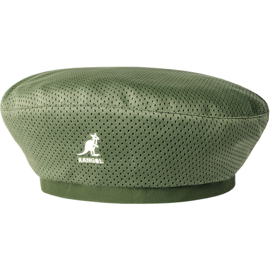 Kangol Mens Coordinates Mask Beret Polyester Casual Hat with Mask - Olive-1