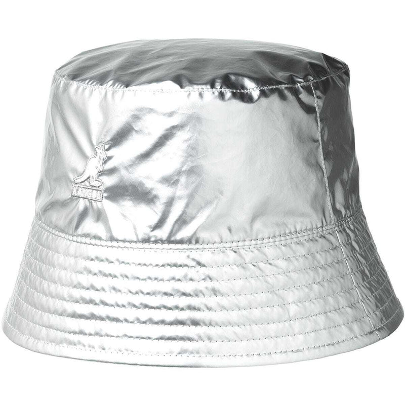 Load image into Gallery viewer, Kangol Mens Rave Reversible Sport Bucket Hat High Gloss Fashion Cap - Silver-1
