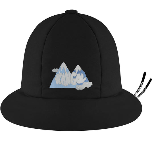 Kangol Stay Puffed Casual Bucket Hat Foldable Winter Cap - Black-0