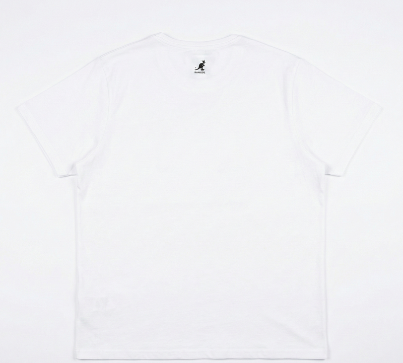 Load image into Gallery viewer, Kangol Mens Basic Stretch T-Shirt in Brilliant White with Black Kangol Logo (Embroidered)-2
