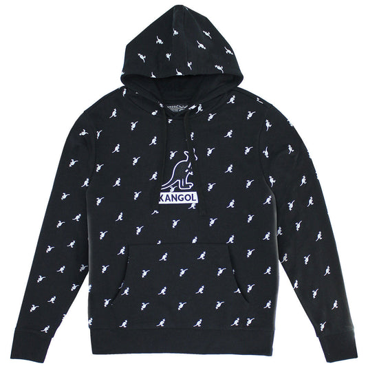 Aop Hood Sweater Hoodie Sweatshirt Top Pullover - Black Combo - Size S-0