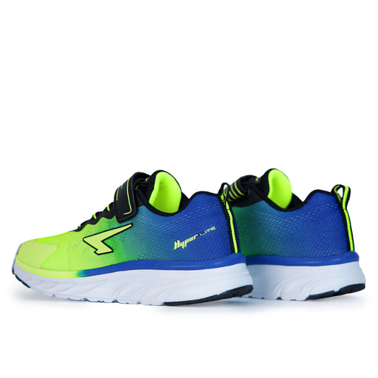 Kai Boy's Runners V Strap - Lime/Royal