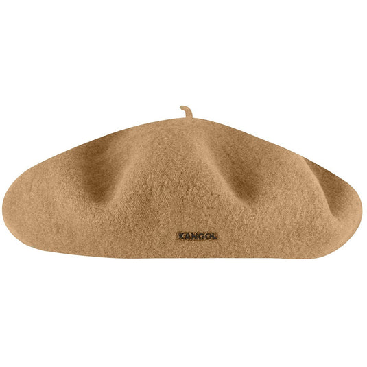 Kangol Anglobasque French Beret 100% Wool British Party Hat - Camel-0