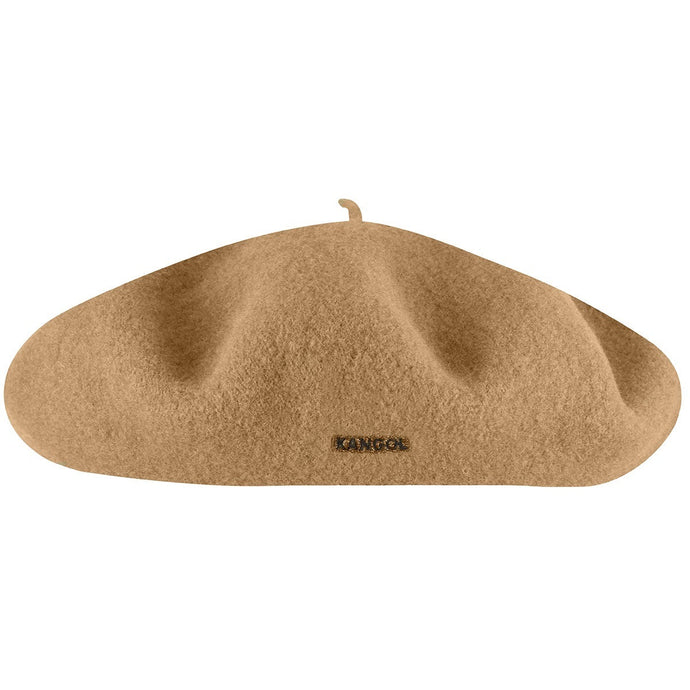 Kangol Anglobasque French Beret 100% Wool British Party Hat - Camel-0