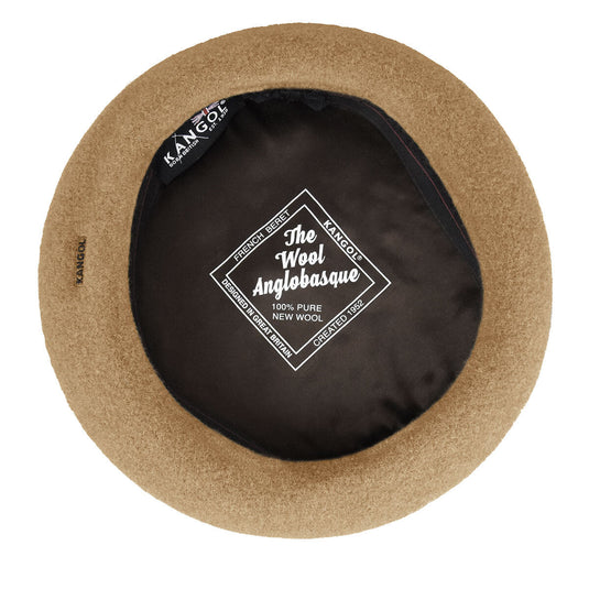 Kangol Anglobasque French Beret 100% Wool British Party Hat - Camel-3