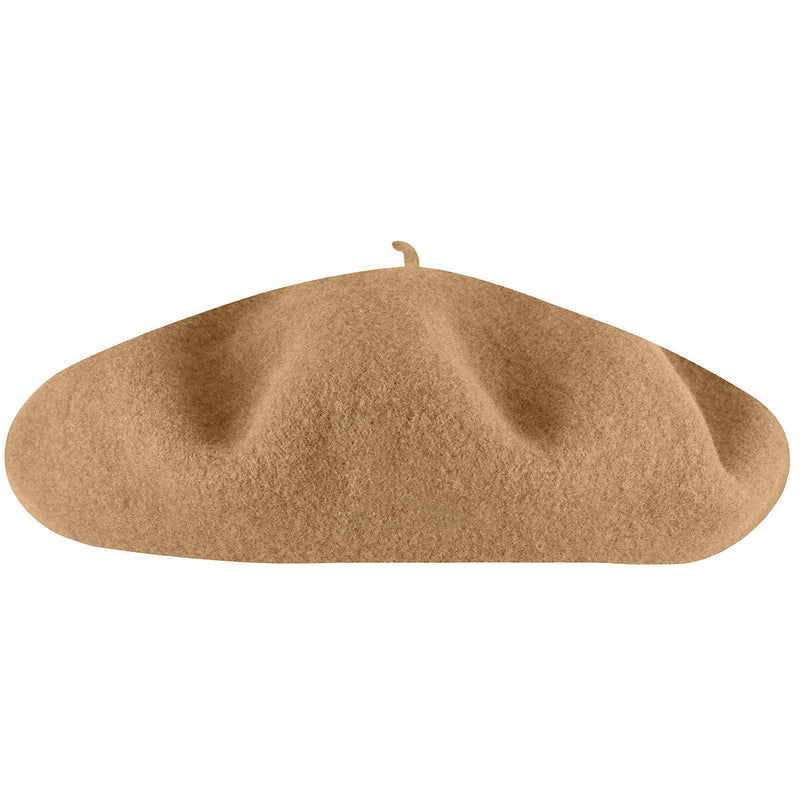 Load image into Gallery viewer, Kangol Anglobasque French Beret 100% Wool British Party Hat - Camel-4
