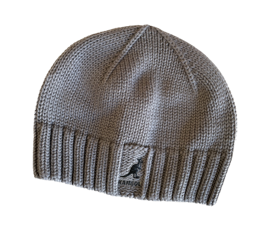 Kangol Kids Fully Fashioned Pull On Beanie Warm Winter Ski Snow Hat - Grey-0