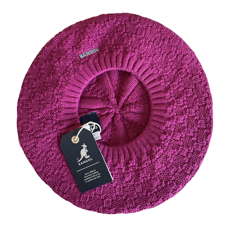 Load image into Gallery viewer, Kangol Kids Lozenge Knit Beret Hat Warm Winter French-4
