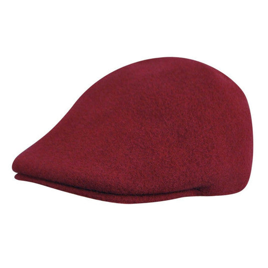 KANGOL Seamless Wool 507 Cap K0875FA Warm Winter Ivy Hat - Claret Red - L-0
