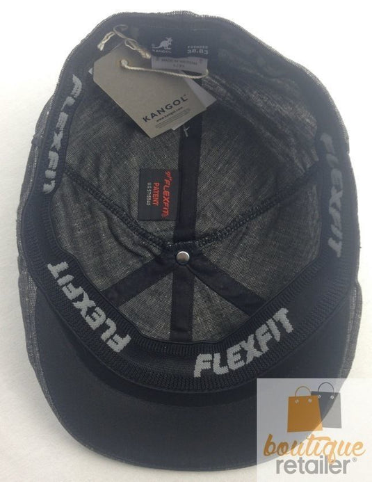 KANGOL Mens Banded 504 Ivy Hat Cap K1015FA Flexfit sboy - Black-2