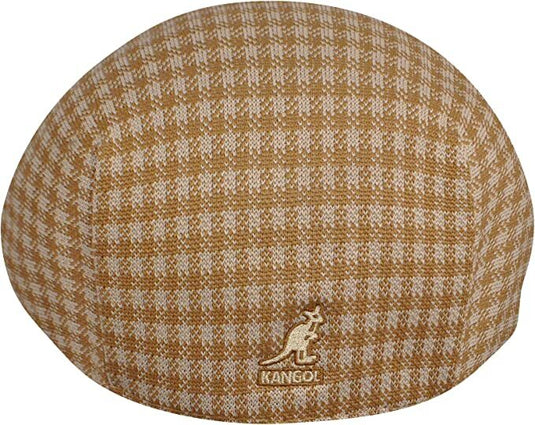 KANGOL Houndstooth 507 Tropic Ivy Cap K1327CO Summer Driving Hat Style - Tan - L-4
