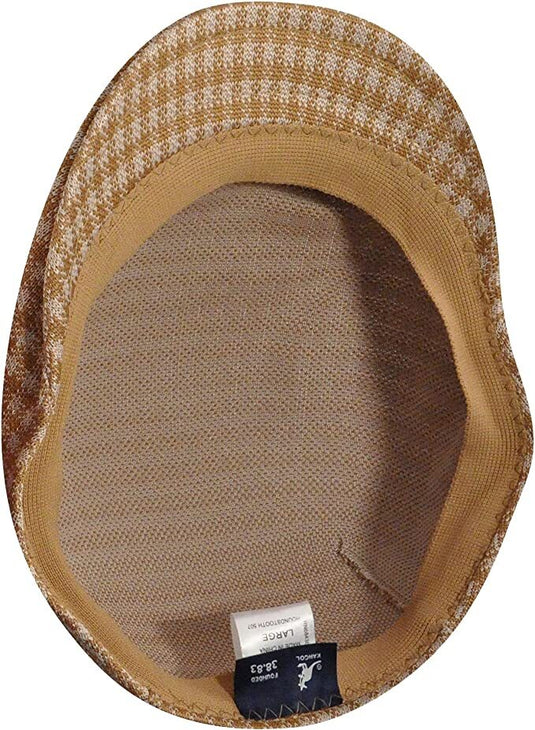 KANGOL Houndstooth 507 Tropic Ivy Cap K1327CO Summer Driving Hat Style - Tan - L-3