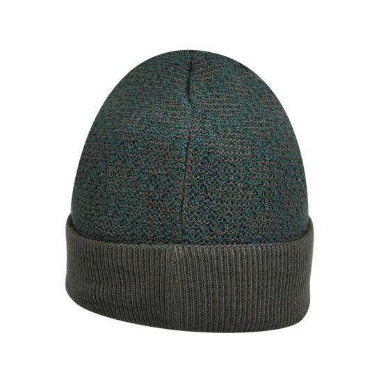KANGOL Lozenge Pull On Beanie Jacquard Knitted Warm Winter Hat - Dark Flannel-2