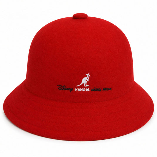 Kangol x Disney Bucket Hat 75th Anniversary Wool Blend Winter Cap - Red-3