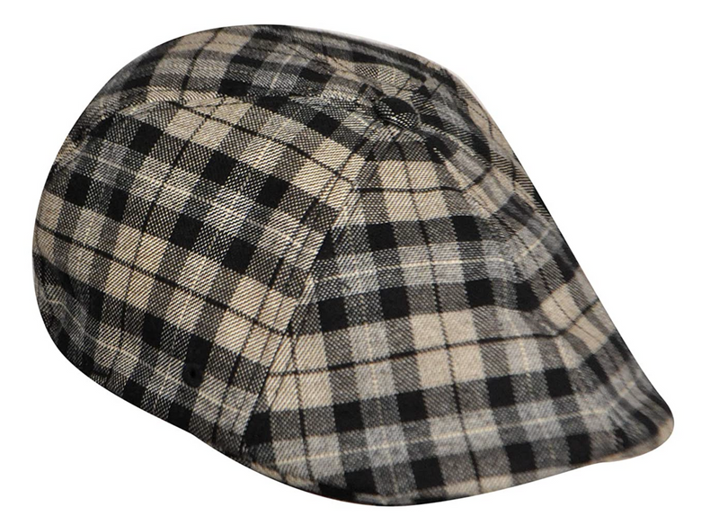 Load image into Gallery viewer, KANGOL Plaid 504 Ivy Cap Mens Flexfit Driving Newsboy Hat - Velvet Check - L/XL-1
