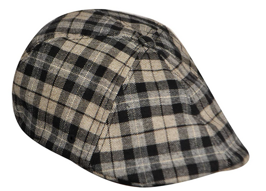 KANGOL Plaid 504 Ivy Cap Mens Flexfit Driving Newsboy Hat - Velvet Check - L/XL-1