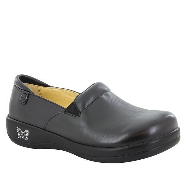 Load image into Gallery viewer, Alegria Keli Nursing Shoes Slip On Womens Work Hospitality - Black Nappa-1
