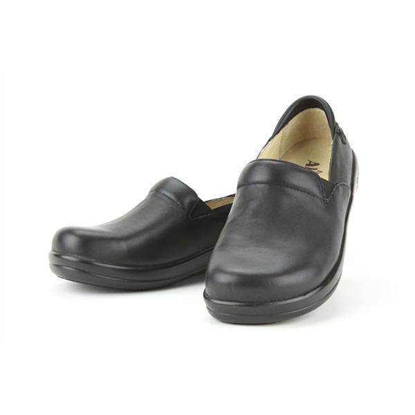 Load image into Gallery viewer, Alegria Keli Nursing Shoes Slip On Womens Work Hospitality - Black Nappa-3
