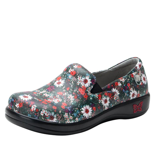 Alegria Keli Nursing Shoes Slip On Womens Work Hospitality in Sugar N Red Spice-0