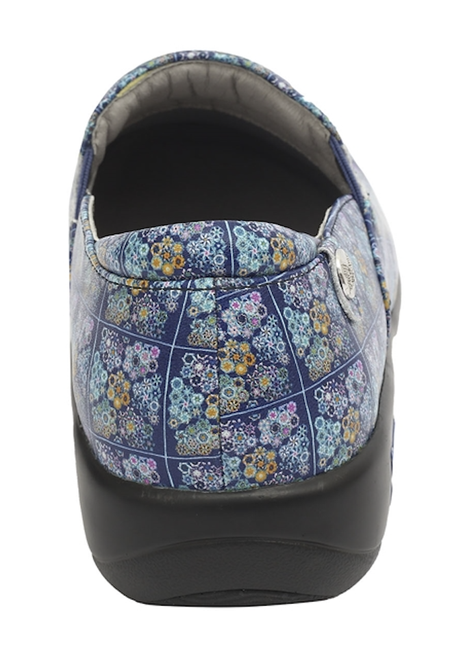 Load image into Gallery viewer, Alegria Womens Keli Professional Comfort Leather Shoes - Roses Blue Quilt-4
