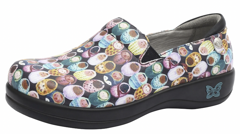 Load image into Gallery viewer, Alegria Womens Keli Professional Slip-On Leather Shoes - Fresh Baked Black-3
