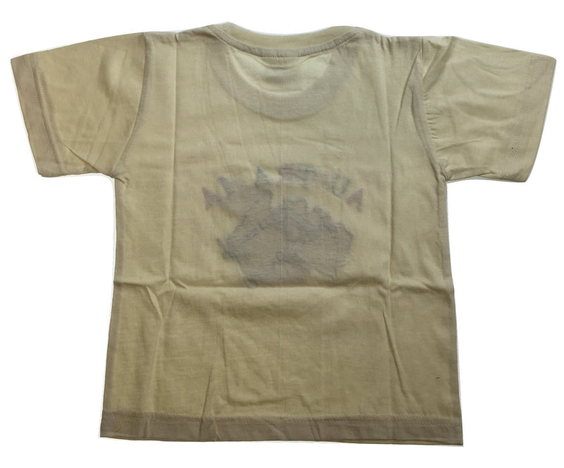 Load image into Gallery viewer, Kids Australia Kangaroo T Shirt Tee Childrens Child 100% Cotton Top - Beige-2
