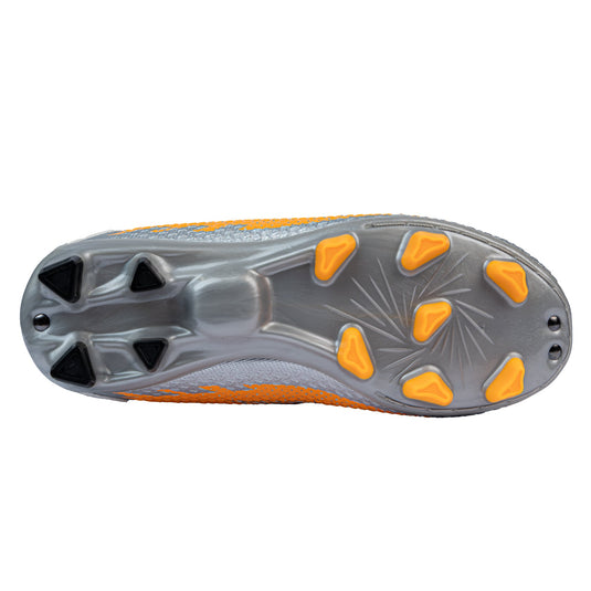 Knight XTR Junior Football Boots - Silver/Orange-3