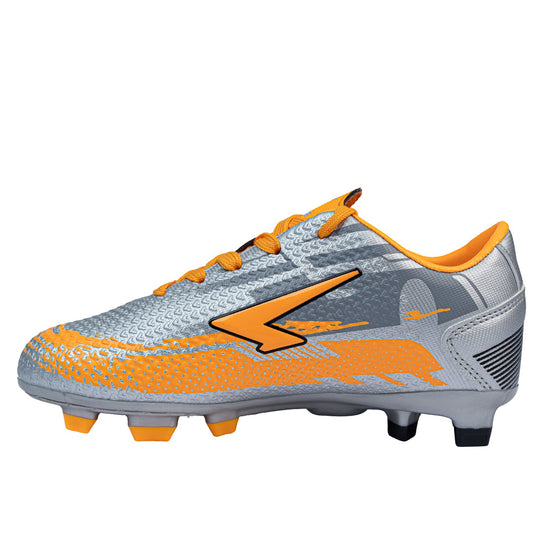 Knight XTR Junior Football Boots - Silver/Orange-4
