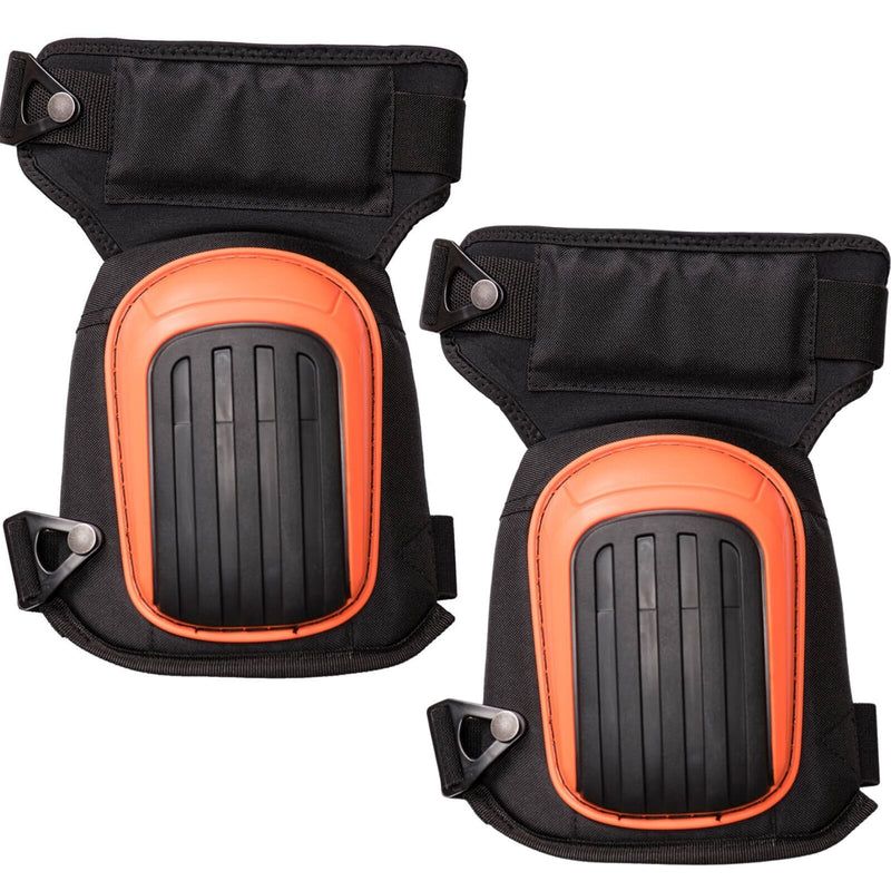 Load image into Gallery viewer, Portwest KP60 Thigh Support Knee Pads - Gel Cushion, Non-Slip in Black/Orange (1 Pack of 2)-1
