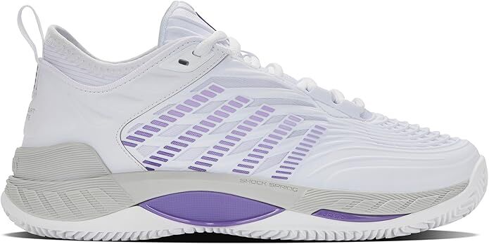 Load image into Gallery viewer, K-Swiss Womens Hypercourt Supreme 2 Clay Herrinbone Tennis Shoes in White/Lunar-0
