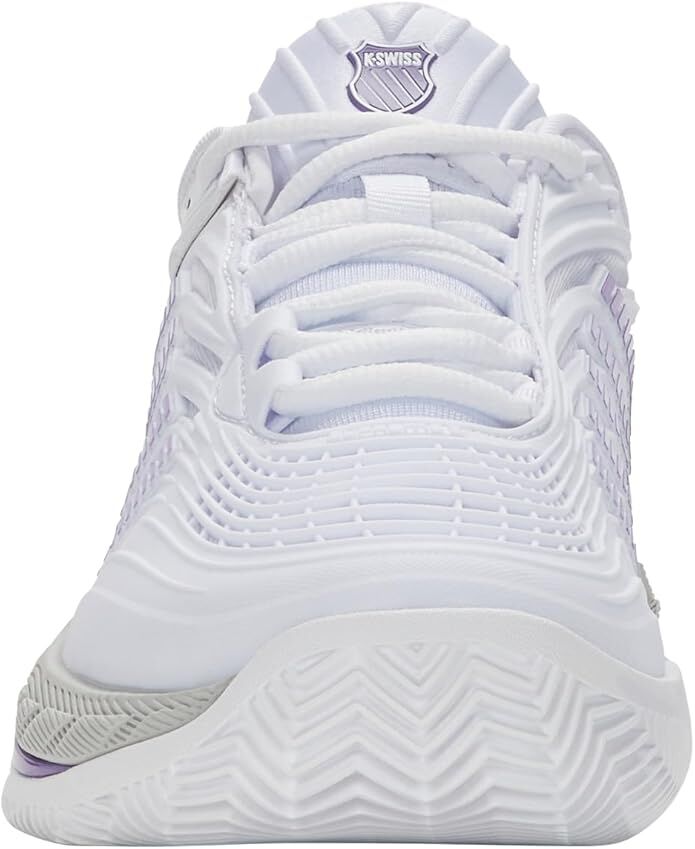 Load image into Gallery viewer, K-Swiss Womens Hypercourt Supreme 2 Clay Herrinbone Tennis Shoes in White/Lunar-3
