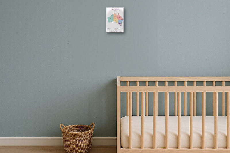 Load image into Gallery viewer, Map of Australia: A4 Matte Laminated Educational Poster Print - 210x297mm-2
