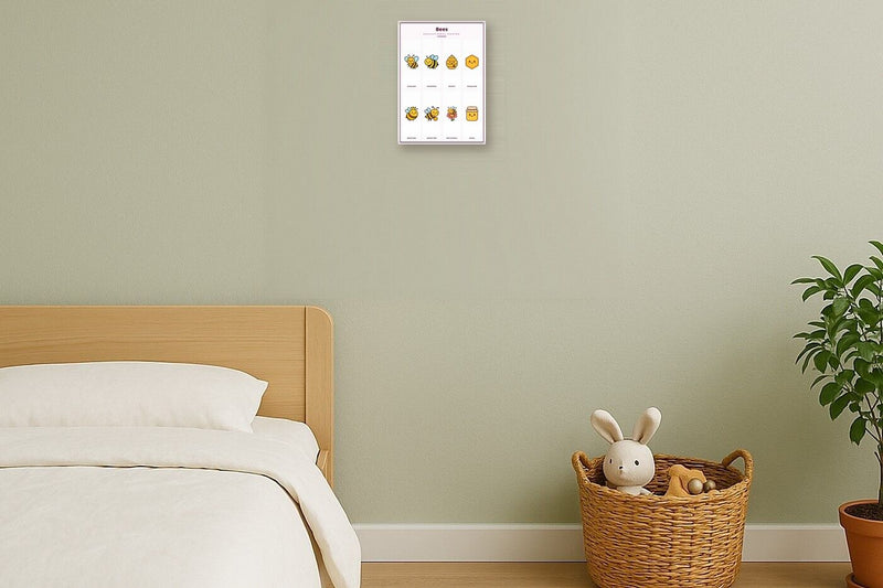 Load image into Gallery viewer, Bees: A4 Matte Laminated Educational Poster Print - 210x297mm-2

