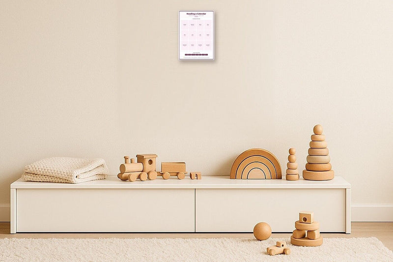 Load image into Gallery viewer, Reading a Calendar: A4 Matte Laminated Educational Poster Print - 210x297mm-2
