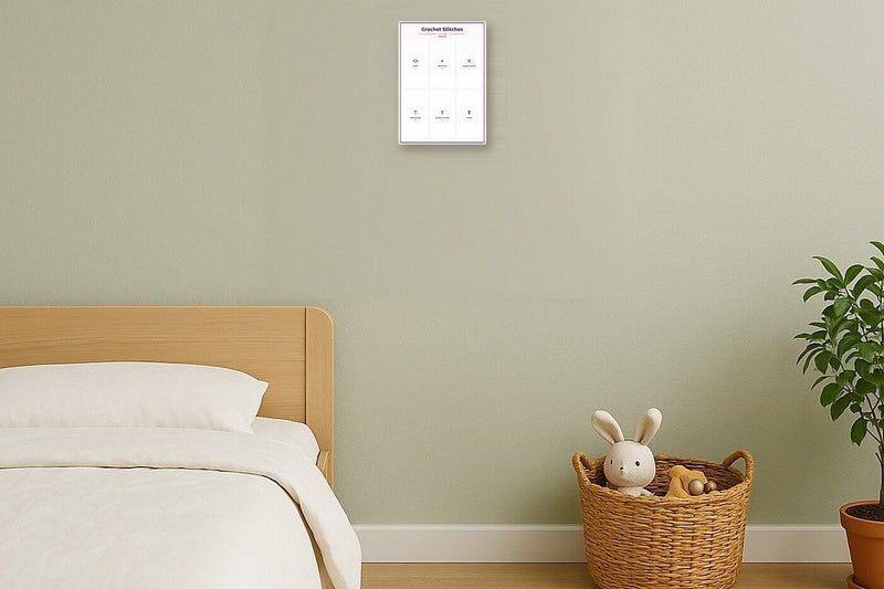 Load image into Gallery viewer, Crochet Stitches: A4 Matte Laminated Educational Poster Print - 210x297mm-2
