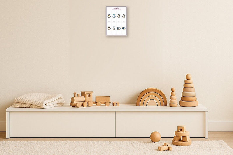 Load image into Gallery viewer, Penguins: A4 Matte Laminated Educational Poster Print - 210x297mm-2
