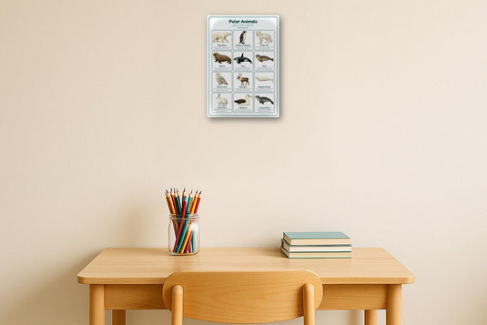 Polar Animals: A4 Matte Laminated Educational Poster Print - 210x297mm-2
