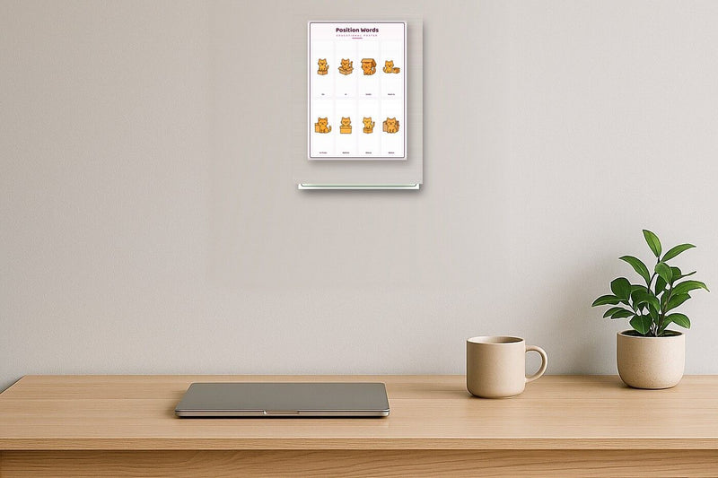 Load image into Gallery viewer, Position Words: A4 Matte Laminated Educational Poster Print - 210x297mm-2
