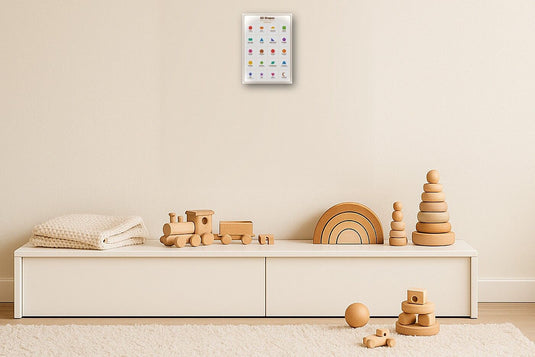 2D Shapes: A4 Matte Laminated Educational Poster Print - 210x297mm-2