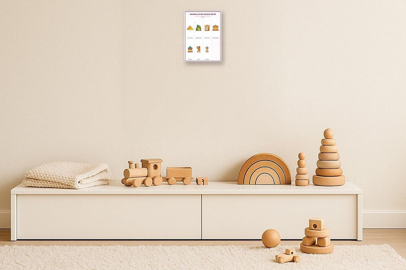 Load image into Gallery viewer, Wonders of the Ancient World: A4 Matte Laminated Educational Poster Print - 210x297mm-2
